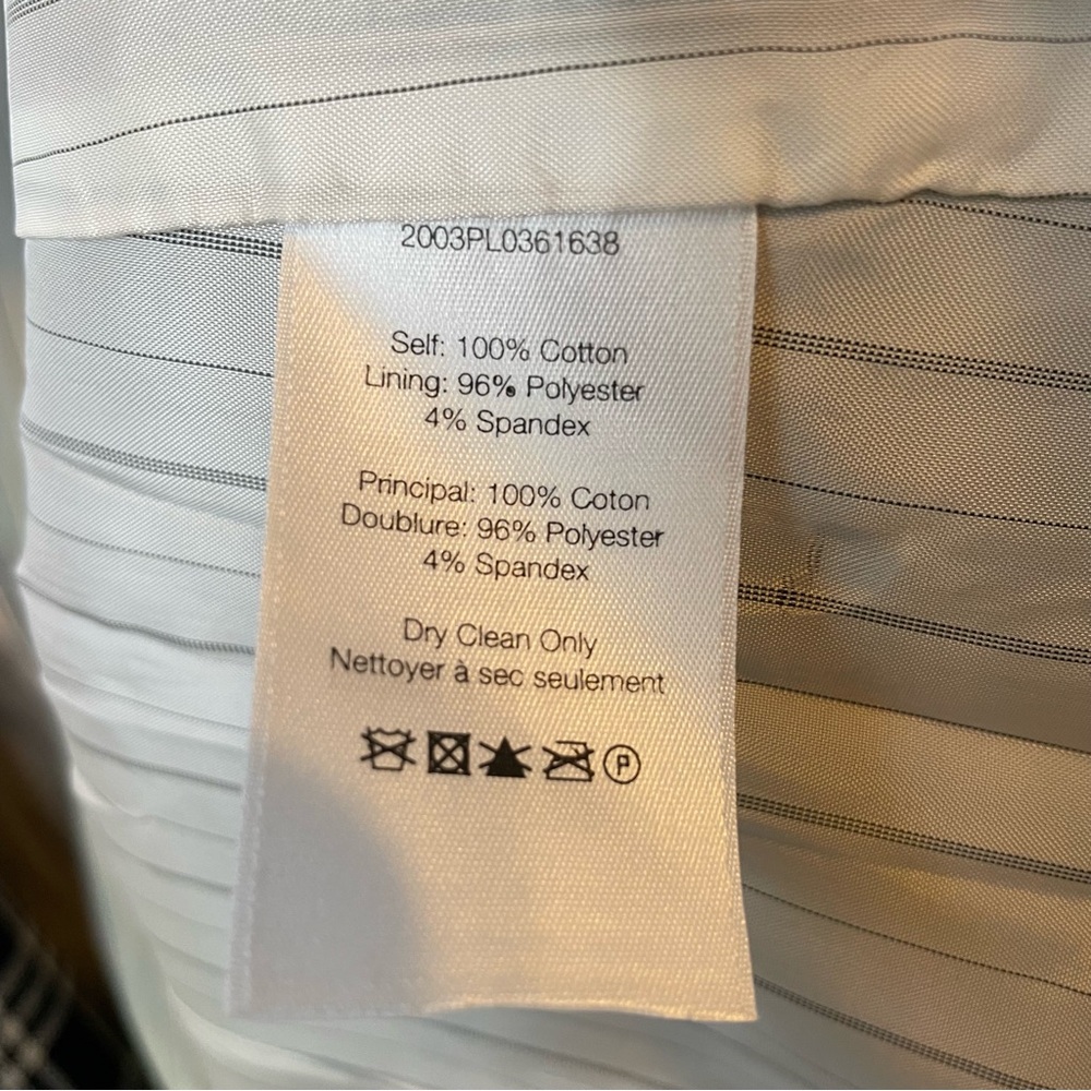 Veronica Beard Jenny Check Plaid Short Sleeve Dickey Jacket Black White Size 2 - Picture 8 of 10